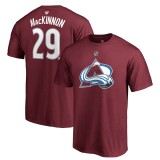 Colorado Avalanche tricou de bărbați purple #29 Nathan MacKinnon Stack Logo Name &amp;amp; Number - L