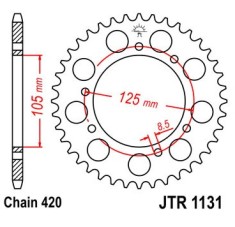 Pinion spate 50 dinti pas lant 420 - MBK X-Limit 50 (03-04) - Yamaha DT 50 R 2C21 (03-06) 2T 50cc foto