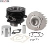 Set motor + chiulasa Ape 50 FL - Ape 50 RST - Vespa 50 S - Special - PK 50 - PK 50 XL - FL - HP 2T AC 80cc - 3 fante D47mm bolt 12