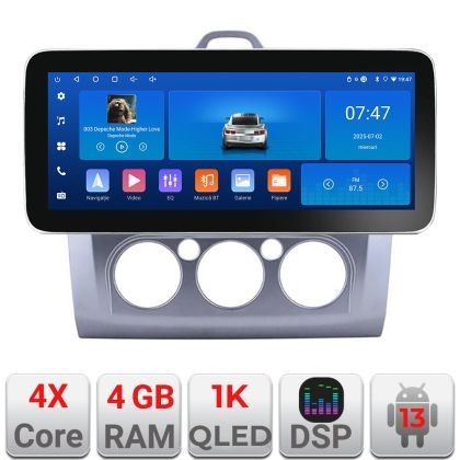 Navigatie Ford Focus clima manuala K-140-manual Edotec 4+64 12.3 inch Incell 1K android Wifi 5Ghz gps internet 32 CarStore Technology