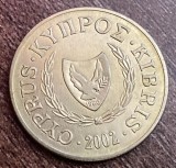 C50 CL 1 - Moneda foarte veche - Cipru - 10 centi - 2002