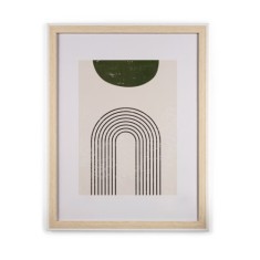 Rama foto Home Creation, dimensiune poza 29 x 39 cm, MDF, lemn, alb, natur