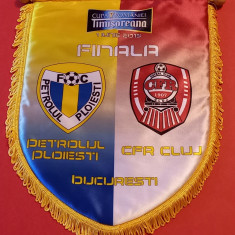Fanion (protocol-oficial) meci fotbal PETROLUL Ploiesti-CFR CLUJ(Finala 2013)