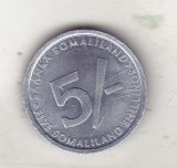 bnk mnd Somaliland 5 shillings 2005 unc , elefanti
