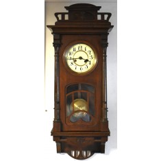 Ceas cu pendul / pendula Kienzle - Art Nouveau / Jungendstil - gong Hurra - cca.1900