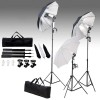 VidaXL Set lumini studio: 24 wați cu trepiede și umbrele