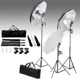 VidaXL Set lumini studio: 24 wați cu trepiede și umbrele