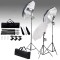 vidaXL Set lumini studio: 24 wați cu trepiede și umbrele 190041