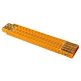 Metru pliabil din lemn 2 m, galben, pentru masuratori precise Topex