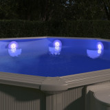 Lampă LED plutitoare de piscină, cu telecomandă, multicolor