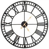 Ceas de perete vintage, cu cuarț, mecanism metal, 60 cm, XXL