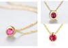 Set Argint de Bijuterii Fine Geometrice Piatra Rosu/Visiniu Pentru Femei Finut, Argintboutique