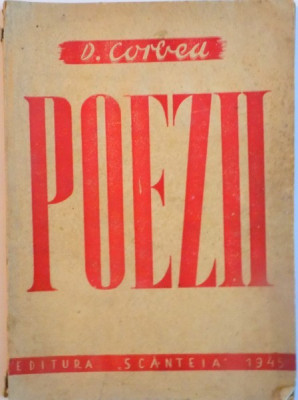 POEZII (CLOCOT, PLANSETE DE CLOPOT, RASARIT DE SOARE) de DUMITRU CORBEA, 1945 foto