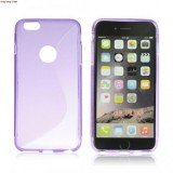 Husa Silicon S-Line Mov pentru Apple iPhone 6 Plus - Protectie Flexibila si Design Modern