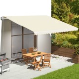 VidaXL P&acirc;nză de rezervă copertină, crem, 5x3,5 m
