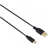 Cablu de date Hama micro-USB Flexi-Slim, 0.75m, Negru