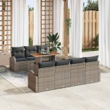 Cumpara ieftin Set de canapele pentru grădină 8 pcs Gri 100 x 55 x 73 cm