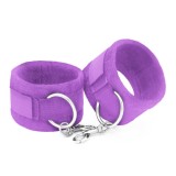 Catuse cu blanita - Crushious Dragoste Dura Catuse cu Velcro si Lant Extra de 40 cm Violet Versatile si Ajustabile