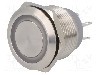 Intrerupator anti-vandalism, ON-(ON), &Oslash;22mm, ONPOW - GQ22-11WE/RG/24V