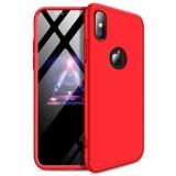 Cumpara ieftin Husa iPhone XR, GKK 360 Full Protection, Plastic, Rezistenta Zgarieturi, Rosie