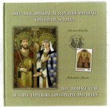 Album filatelic - Anul omagial al Sfinților &Icirc;mpărați Constatnin și Elena (bilingv), 2013 - &icirc;n folie, cartonat
