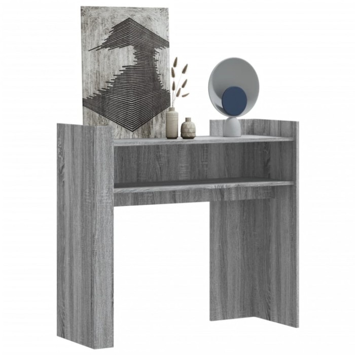 vidaXL Măsuță consolă, gri sonoma, 100x35x90 cm, lemn prelucrat 848470