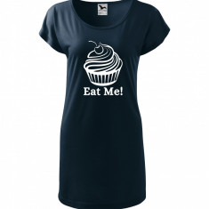 Tricou rochie Malfini bumbac print "Eat Me!" marimi L