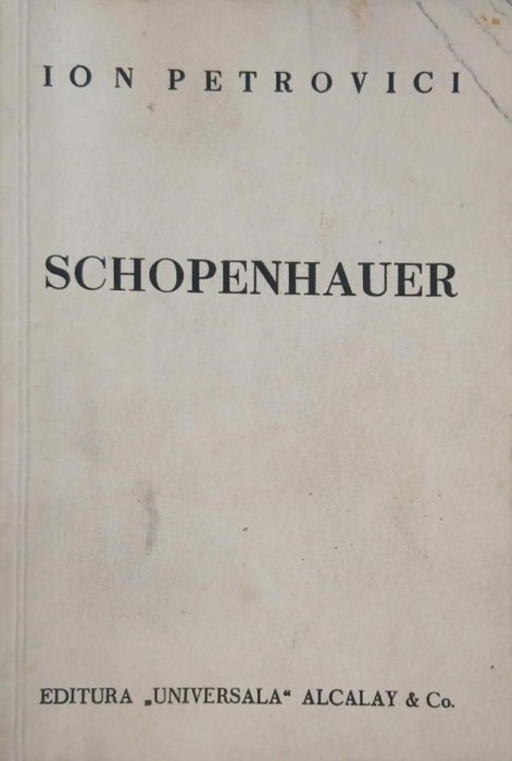 Schopenhauer - Ion Petrovici