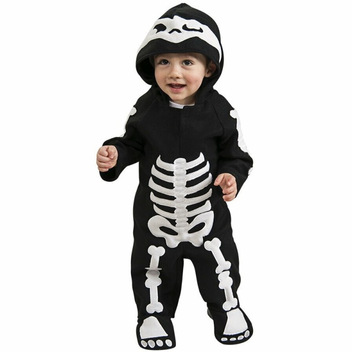 Costum de carnaval - Schelet haios 6-12 luni
