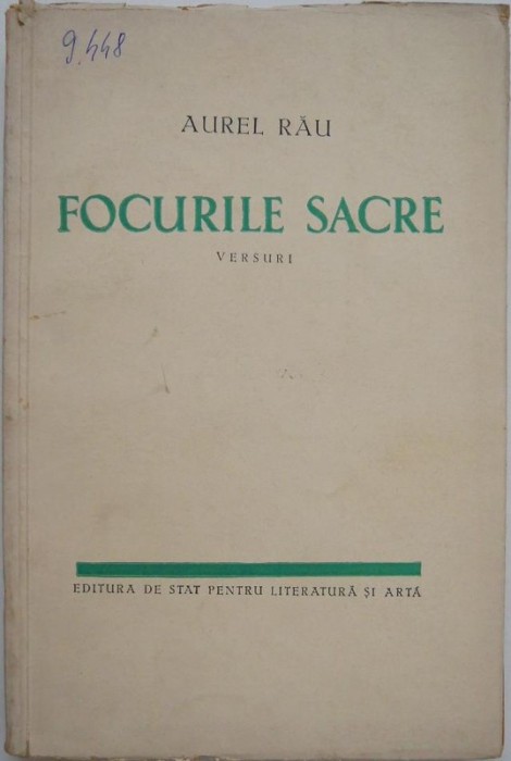 Focurile sacre (Versuri) - Aurel Rau