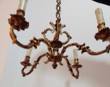 Elegant candelabru din bronz masiv cu 4 brațe