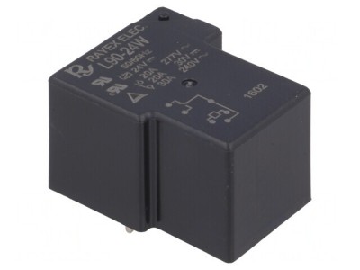 Releu Electromagnetic SPDT 24VDC 30A L90 PCB foto