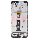 Display LCD cu Touchscreen si Rama Original Motorola Moto G10 Negru (Service Pack)