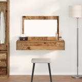 vidaXL Masă de toaletă suspendată, lemn vintage, 100x40x70 cm