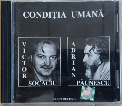 Victor Socaciu si Adrian Păunescu &amp;ndash; Condiția Umană (2001, CD) foto