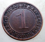 B.206 GERMANIA WEIMAR 1 REICHSPFENNIG 1934 A