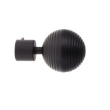 Set Capăt Decorativ Galerie Globe Fi20 &ndash; Negru Mat Compoziție Fier Forjat