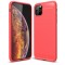 Husa TPU OEM Carbon pentru Apple iPhone 11 Pro Max, Rosie