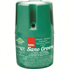 Odorizant solid Sano pentru rezervorul toaletei, Verde, 150g foto