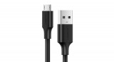 Ugreen USB - cablu de date și &icirc;ncărcare micro USB 2A 1m - negru (60136)