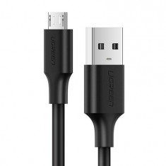 Ugreen USB - cablu de date și încărcare micro USB 2A 2m - negru (60138)