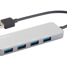 Hub USB 3.0 Sandberg 333-88 Saver 4 porturi argintiu