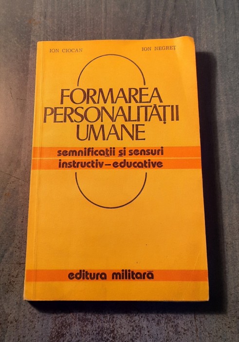 Formarea personalitatii umane Ion Ciocan