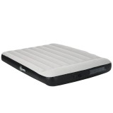 Saltea camping, 2 persoane, gonflabila, cu pompa electrica incorporata, 220-240 V, PVC, gri si negru, 203x152x30 cm, ART