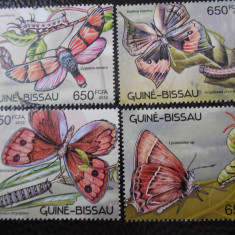 Guineea Bissau-Fauna,fluturi-serie completa ,MNH