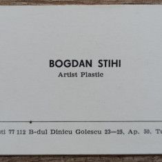 Carte de vizita Bogdan Stihi