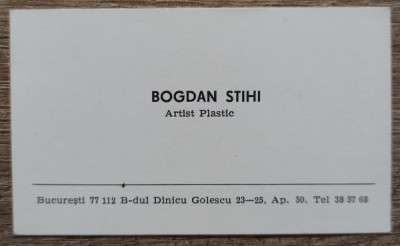 Carte de vizita Bogdan Stihi foto