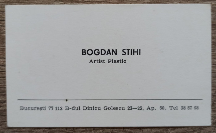 Carte de vizita Bogdan Stihi