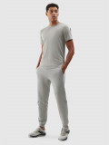 Pantaloni jogger de trening din bumbac organic pentru bărbați - gri, 4F Sportswear