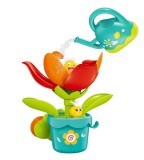 Jucarie de baie Floare cu petale care se deschid si stropitoare